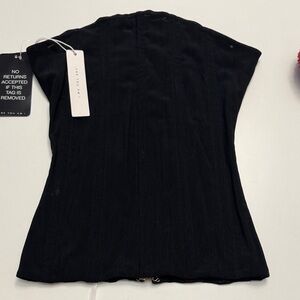 ARE YOU AM I Elegant Black Blouse